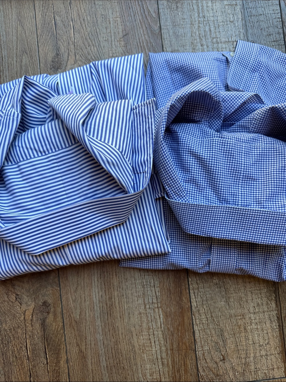 Bonobos Men’s Blue Striped & Microcheck Dress Shirts - Picture 5 of 7